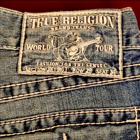 Men's True Religion Size 29 (Used) Joey Big T - Picture 6 of 8